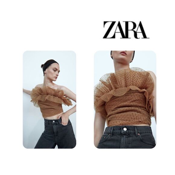 ZARA Rare Blogger Favorite Top - Picture 1 of 13